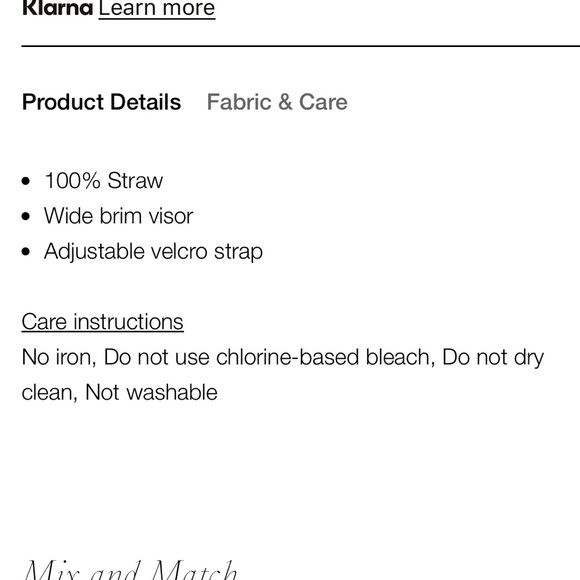 NWT Beach Riot Straw Visor - Picture 2 of 4